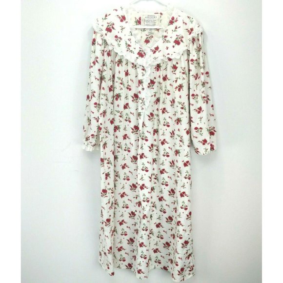 Authentic Country Cottons Victorias Secret Cottagecore Long Nightgown  Size-M /L - Picture 1 of 8